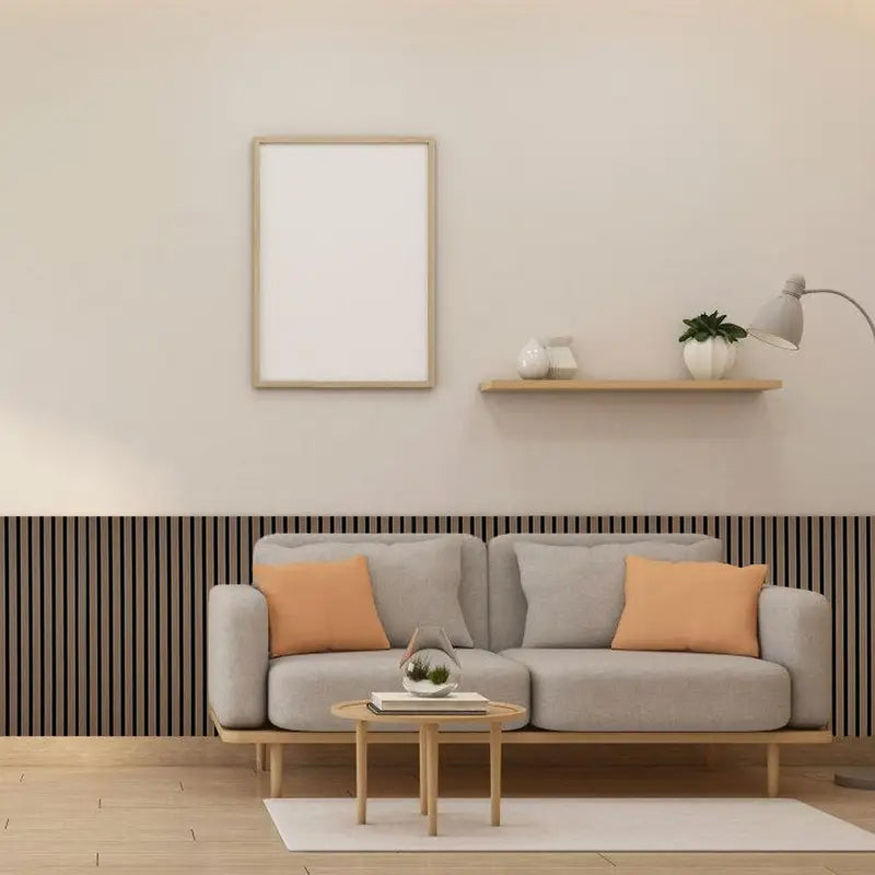 Panneau mural bois acoustique 120X60x2.1cm par panneau mural pour Chambre, Bureau, Séjour, Salle à manger