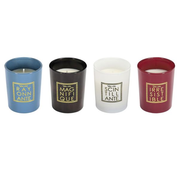 Coffret cadeau 4 bougies parfumées You Are Irresistible