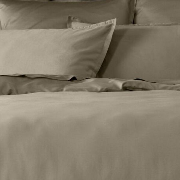Housse de couette Satin de Coton Sable