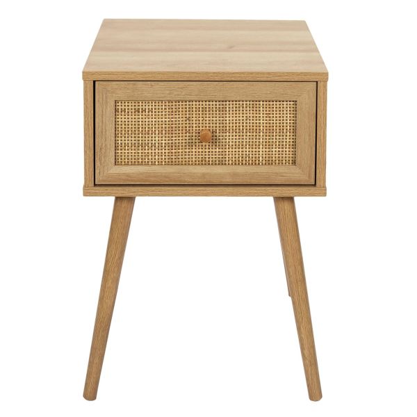 Table de chevet en rotin bali 1 tiroir