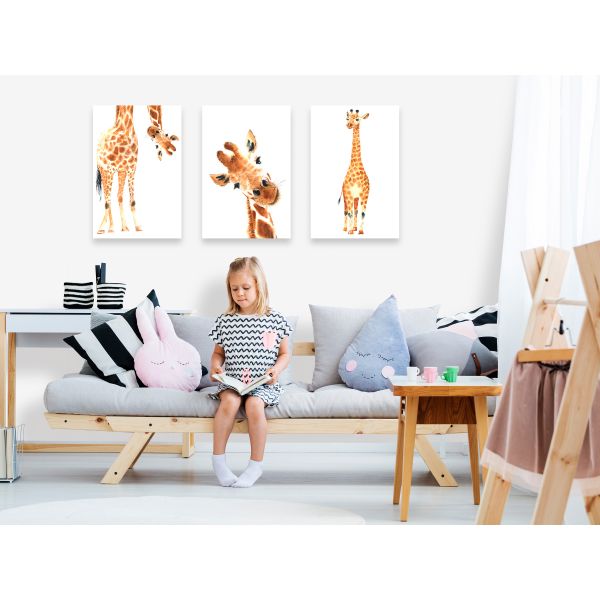 Tableau Funny Giraffes (3 pièces )