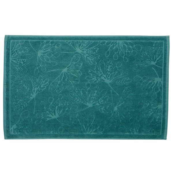 Tapis de Bain 50x80 cm en Coton Bio - Motif Fleurs