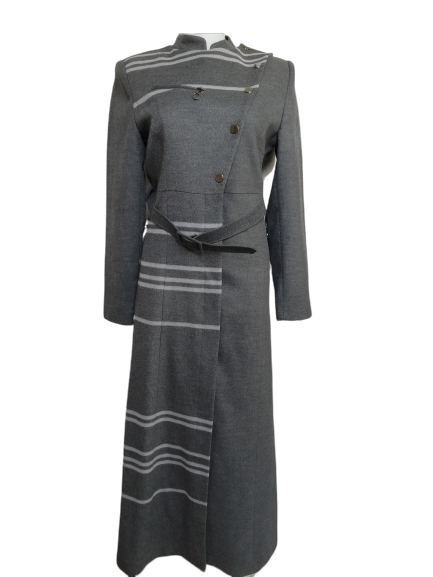 Manteau hiver long asymétrique