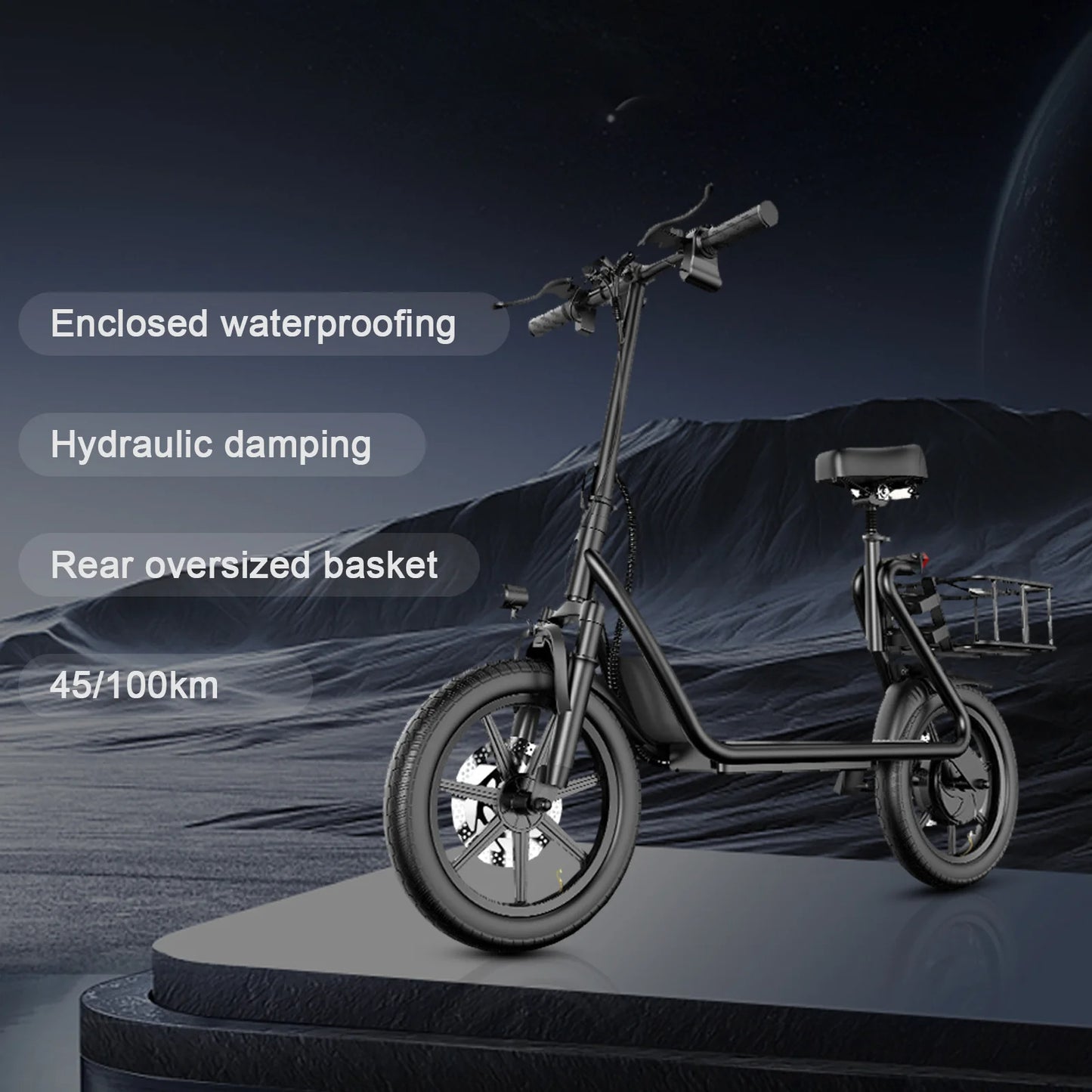 JUICEASE-Trottinette électrique ESBS/ESBSPRO, 500W, 54.6V, 10.4Ah/22,5 Ah, batterie de grande capacité, 45/100km d'autonomie, 35 km/h, 14 pouces