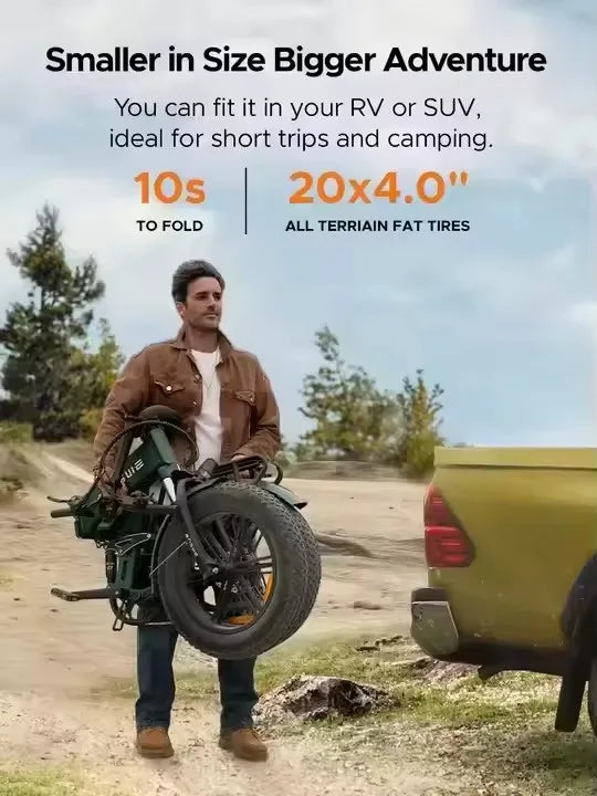 Vélo Électrique Pliant ENGINE Pro 2.0 Batterie 52V 16Ah Vitesse Max 25km/h Freins à Disque Hydrauliques Suspension Complète - Noir