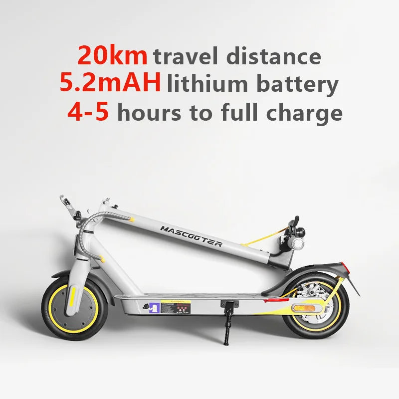 Scooter électrique 8,5 pouces 600W moteur pliable 2 roues e-scooter pour adultes unisexes avec portée de 20 km