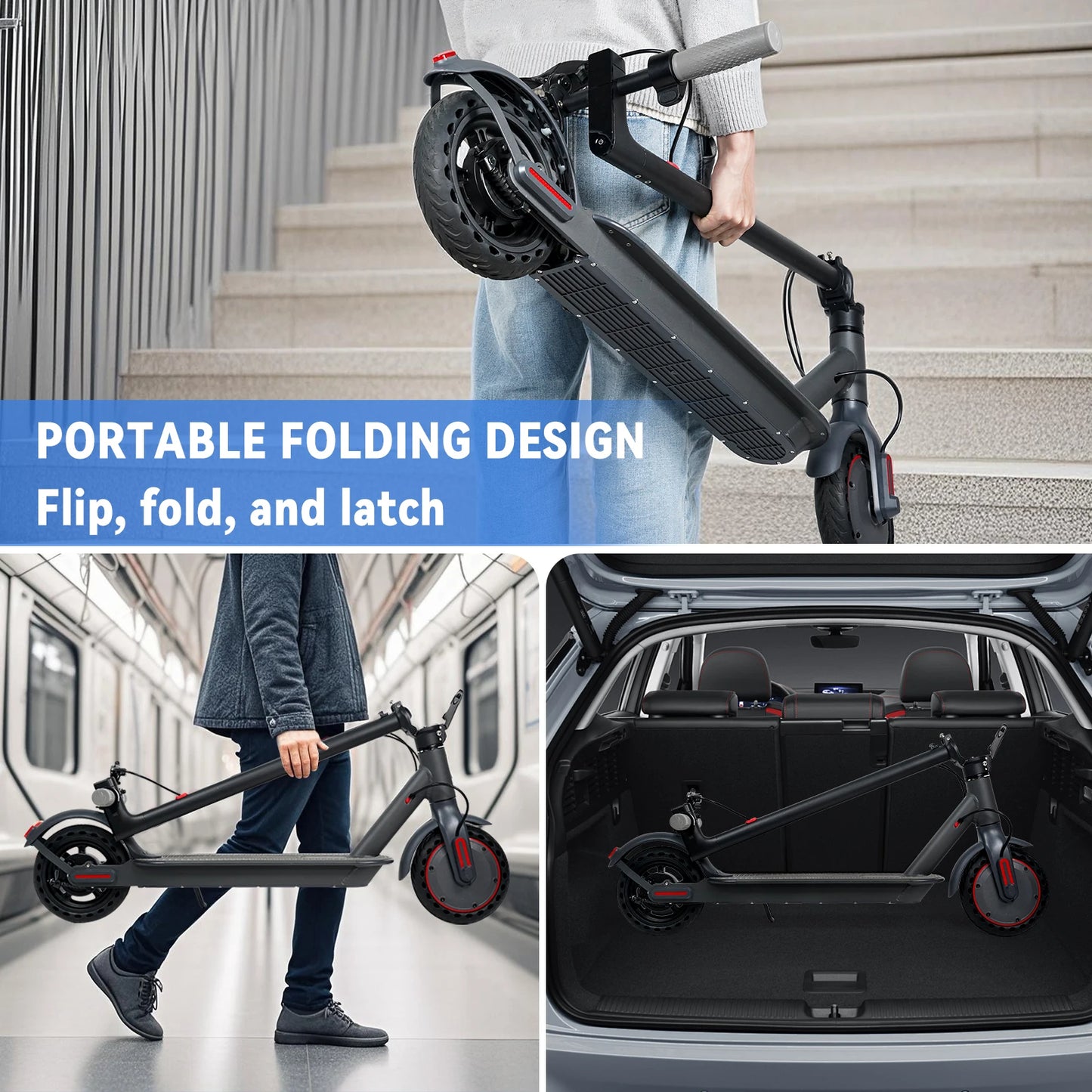 Trottinette électrique JUICEASE E1TUYA,Adulte Scooter,350W,