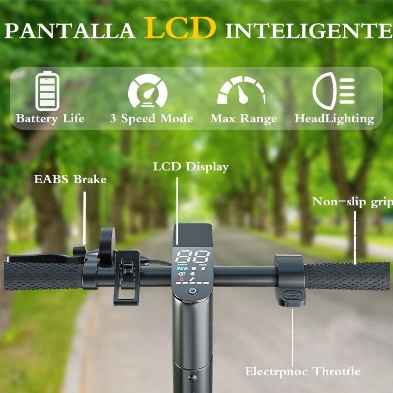 T1 PRO Trottinette Électrique Adulte 350W 36V10.4ah Avec Double Amortissement Et Pneus Antidéfauts Avant Et Arrière De 10 Pouces
