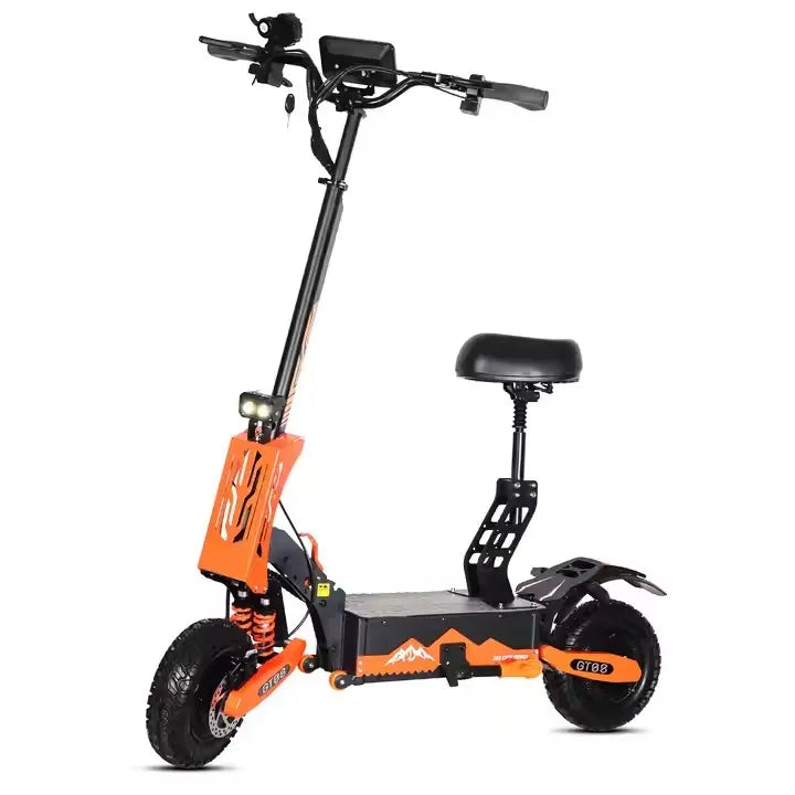 Trottinette électrique pour adulte, vitesse maximale 55 MPH, puissance totale 5600 W, batterie longue portée de 100 m, double entraînement 60 V, roues de 28 cm, portable et pliable, trottinette