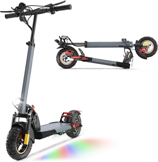 AOKDA A1-Trottinette Électrique Pliable -Roues 10" - Moteur 800W-Batterie 48V12.5Ah- Amortisseur Hydraulique Scooter Électrique