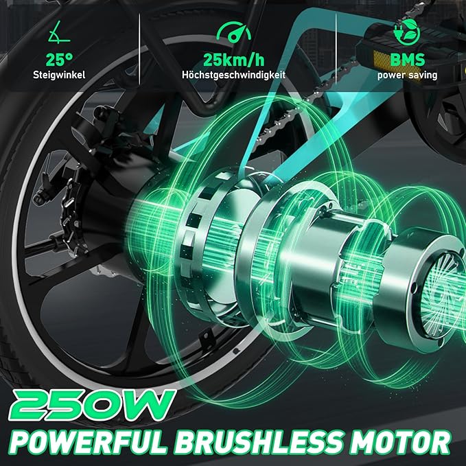 HITWAY vélo électrique 250W/36V Pliable avec Batterie 7,8Ah Autonomie Max 35 à 70 km