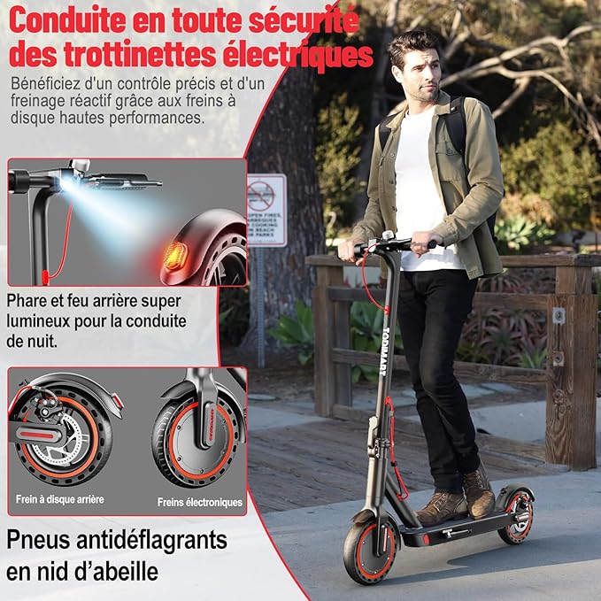 TODIMART T3 Trottinette Electrique Adulte Moteur 350W/25KM/H