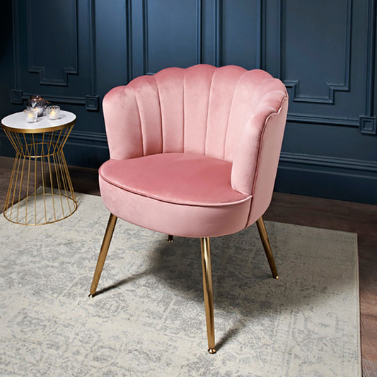 Fauteuil coquille blush