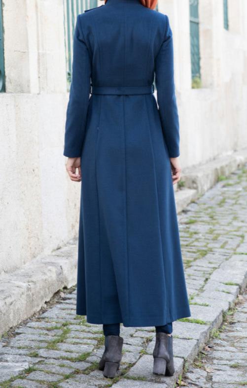 Manteau hiver long asymétrique